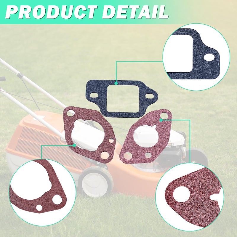 Adefol Carburettor Gasket Kit for Honda GCV160 GCV135 GCV190 GSV190 Engine and HRS216 HRT216 HRB216 HRR216 HRZ216 Lawnmower # 16212-Zl8-000, Adefol Professional Airtight Gasket - Image 4
